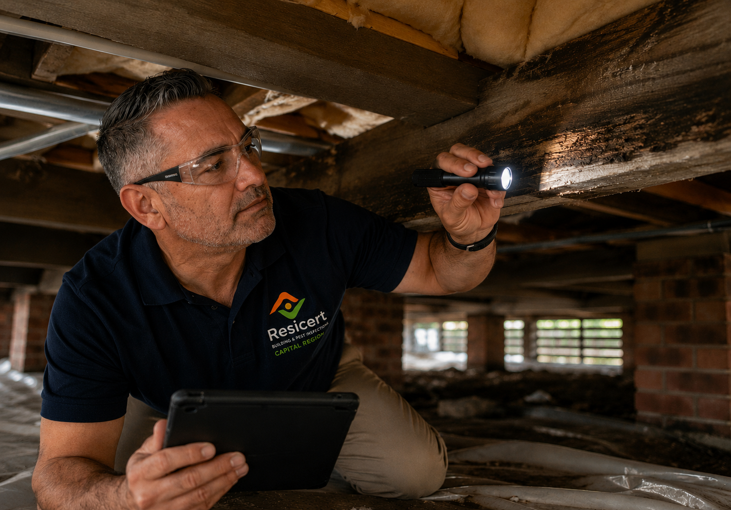 Inspecting subfloor